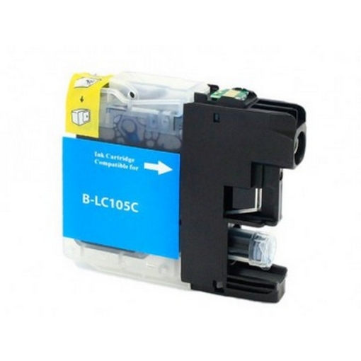 Picture of Compatible LC-105C Extra High Yield Cyan Ink Cartridge (1200 Yield)