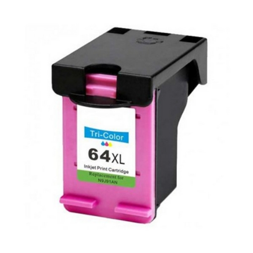 Picture of EcoSaver N9J91AN (HP 64XL) High Yield Tri-Color Ink Cartridge (415 Yield)