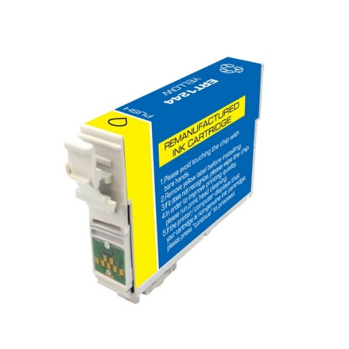 Picture of Compatible T124420 (Epson 124) Yellow Inkjet Cartridge