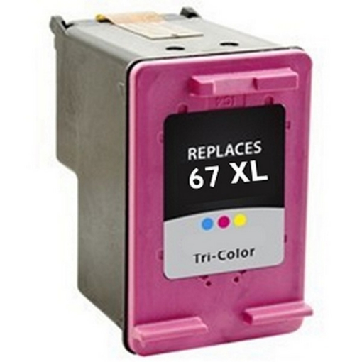 Picture of EcoSaver 3YM58AN (HP 67X) Color Inkjet Cartridge (200 Yield)